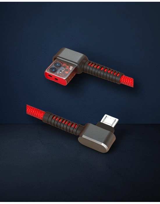 S73 Micro Usb Kablo 1m 2.1a - Kırmızı