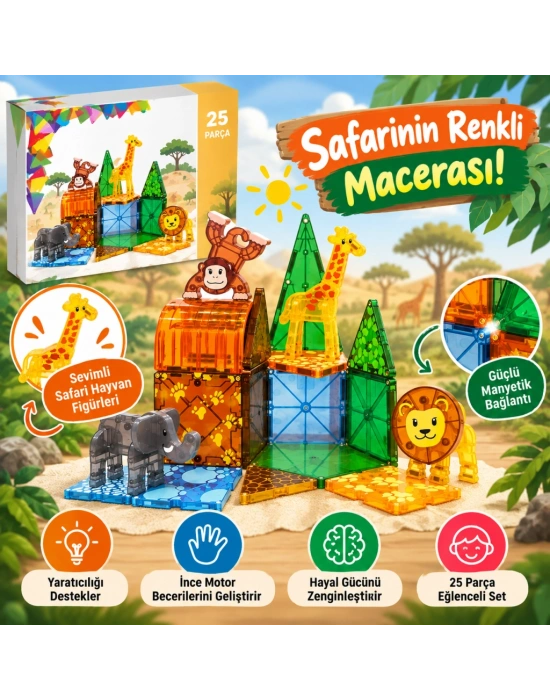 Safarı Anımals 25 Parça