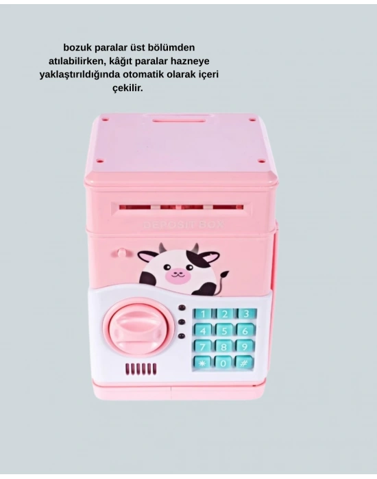 SAM51 Müzikli Işıklı Kumbara Pembe