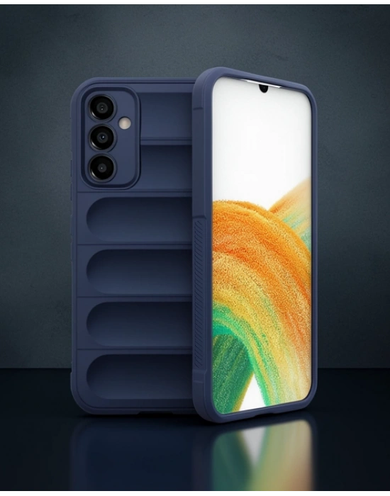 Samsung A56 Kılıf Optimum Silikon - Lacivert