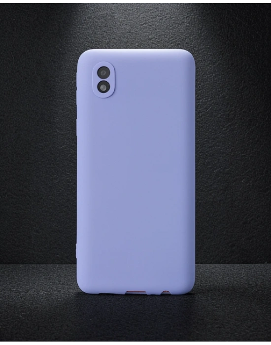 Samsung Galaxy A01 Core Kılıf First Silikon - Lila