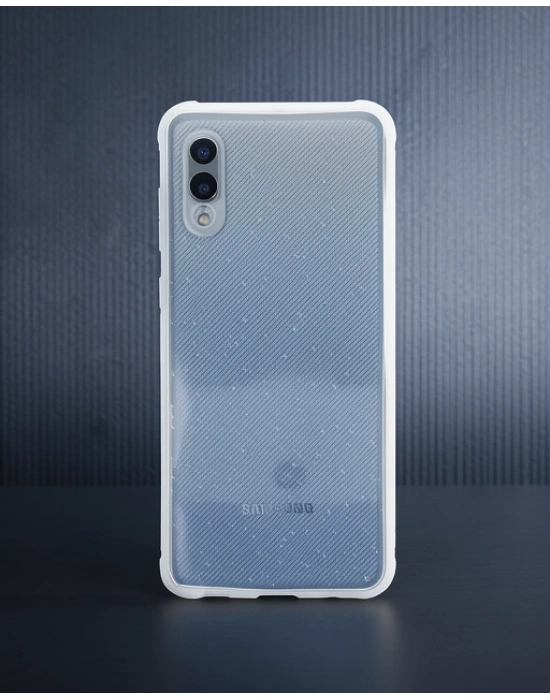 Samsung Galaxy A02 Kılıf Miami Şeffaf Silikon - Şeffaf