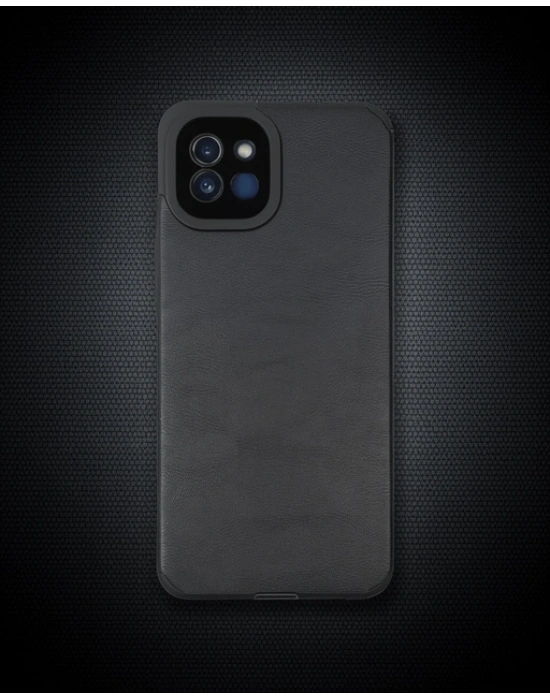 Samsung Galaxy A03 Kılıf Loop Deri Silikon - Siyah