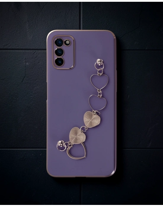 Samsung Galaxy A03s Kılıf Esila Silikon - Mor