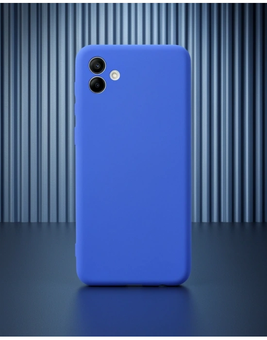 Samsung Galaxy A04 Kılıf First Silikon - Mavi