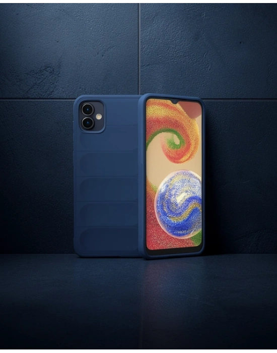 Samsung Galaxy A04e Kılıf Optimum Silikon - Lacivert