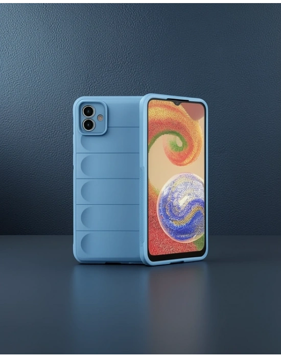 Samsung Galaxy A04e Kılıf Optimum Silikon - Sky Blue