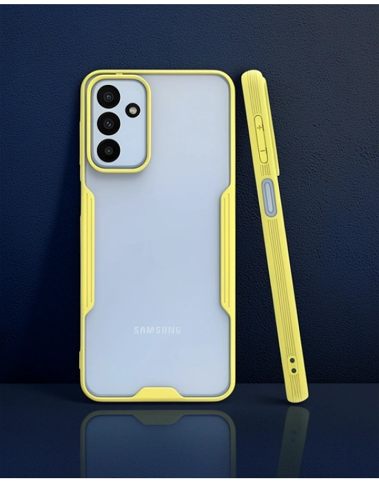 Samsung Galaxy A04s Kılıf Platin Silikon - Sarı