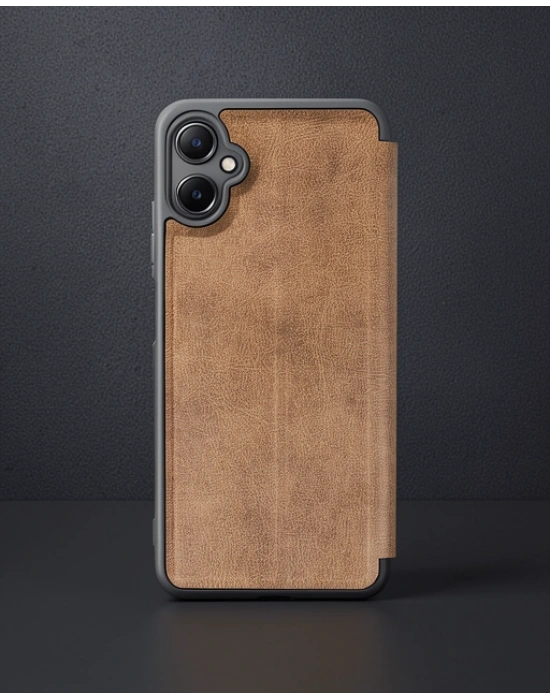 Samsung Galaxy A05 Kılıf Flip Cover - Taba