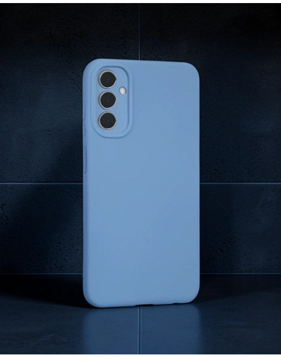 Samsung Galaxy A05s Kılıf First Silikon - Mavi