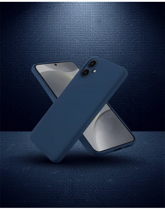 Samsung Galaxy A06 Kılıf First Silikon - Lacivert