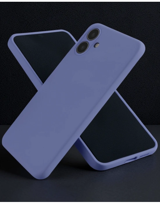 Samsung Galaxy A06 Kılıf First Silikon - Lila