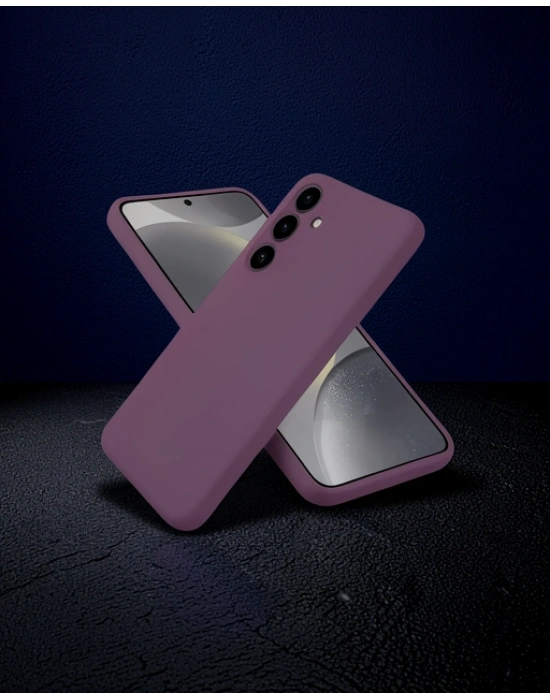 Samsung Galaxy A06 Kılıf First Silikon - Mürdüm