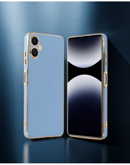 Samsung Galaxy A06 Kılıf Volet Silikon - Mavi