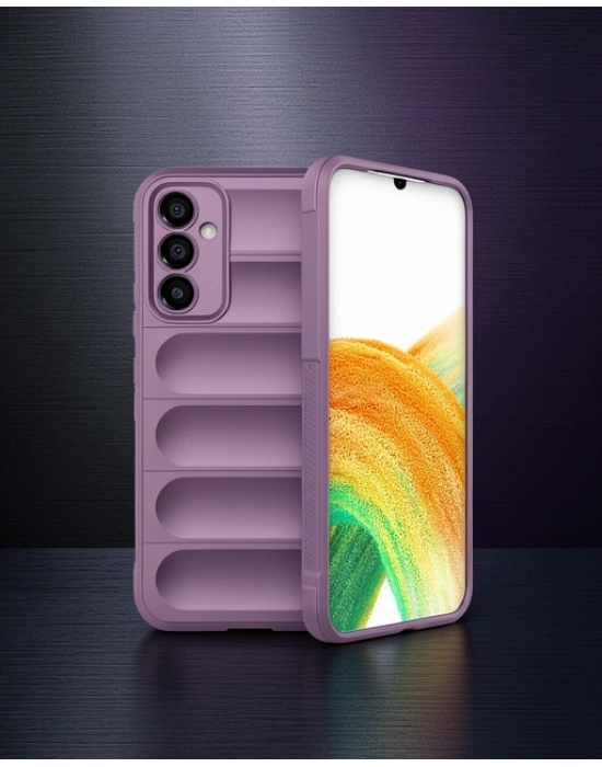 Samsung Galaxy A15 4g Kılıf Optimum Silikon - Mor
