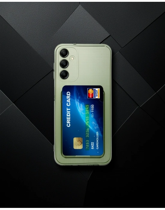 Samsung Galaxy A25 5g Kılıf Kart Şeffaf Silikon - Şeffaf