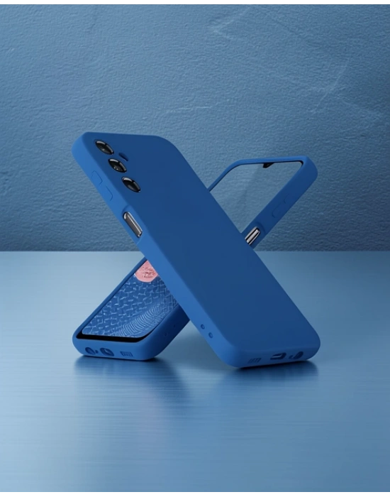 Samsung Galaxy A34 5g Kılıf First Silikon - Mavi