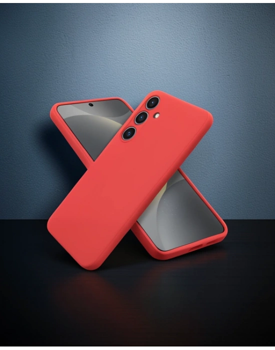 Samsung Galaxy A36 Kılıf First Silikon - Kırmızı