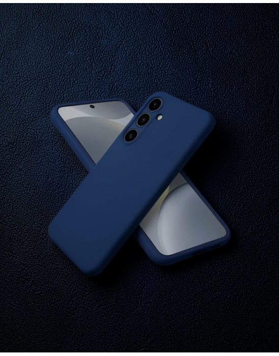 Samsung Galaxy A36 Kılıf First Silikon - Lacivert