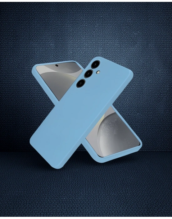 Samsung Galaxy A36 Kılıf First Silikon - Mavi