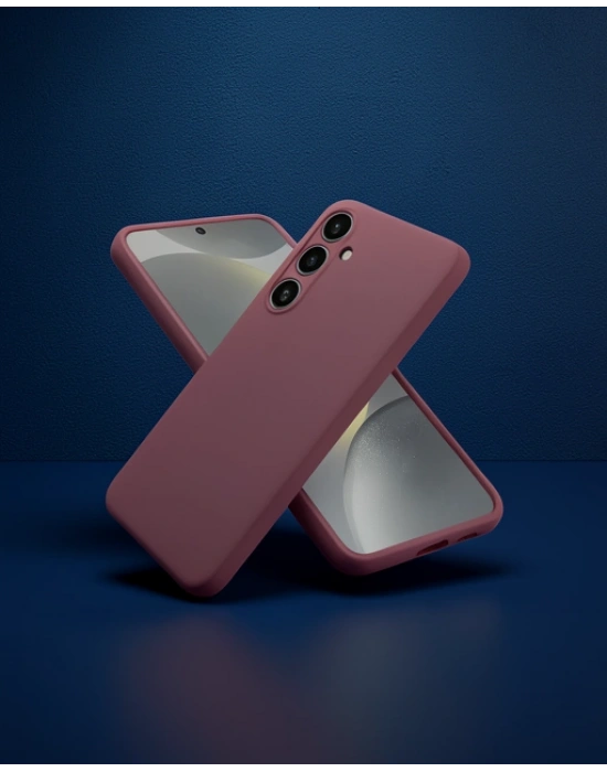 Samsung Galaxy A36 Kılıf First Silikon - Mürdüm