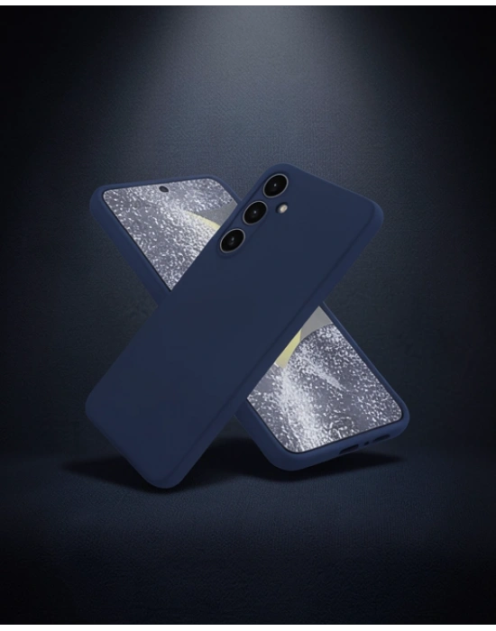 Samsung Galaxy A56 Kılıf First Silikon - Lacivert