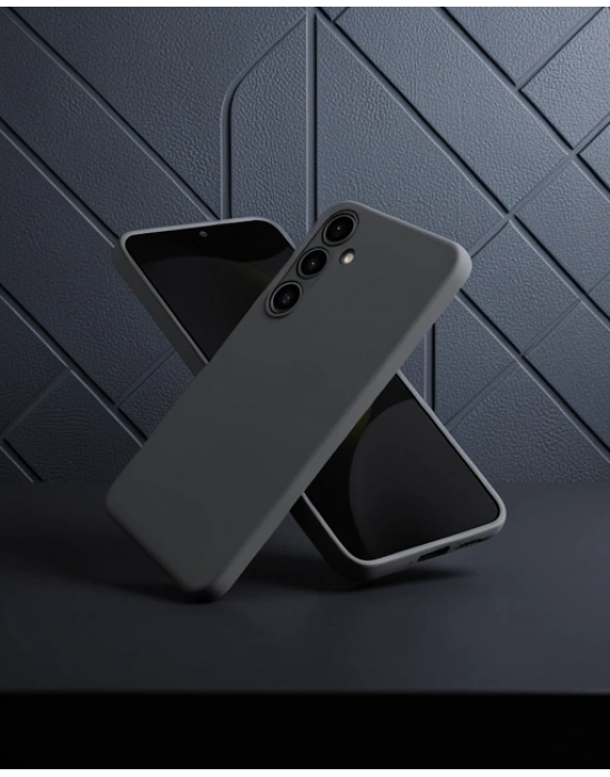 Samsung Galaxy A56 Kılıf First Silikon - Siyah