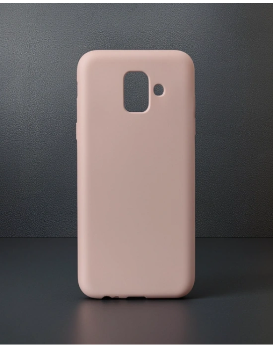 Samsung Galaxy A6 2018 Kılıf First Silikon - Rose Gold