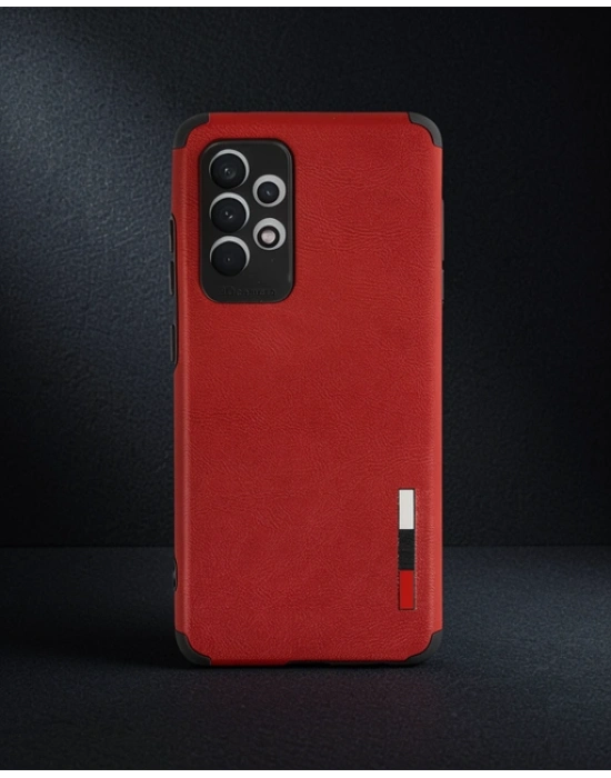 Samsung Galaxy A73 5g Kılıf Loop Deri Silikon - Kırmızı
