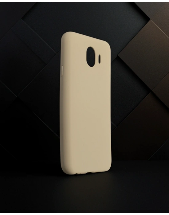 Samsung Galaxy J4 Kılıf First Silikon - Gold