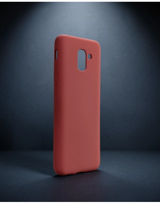 Samsung Galaxy J6 Kılıf First Silikon - Bordo