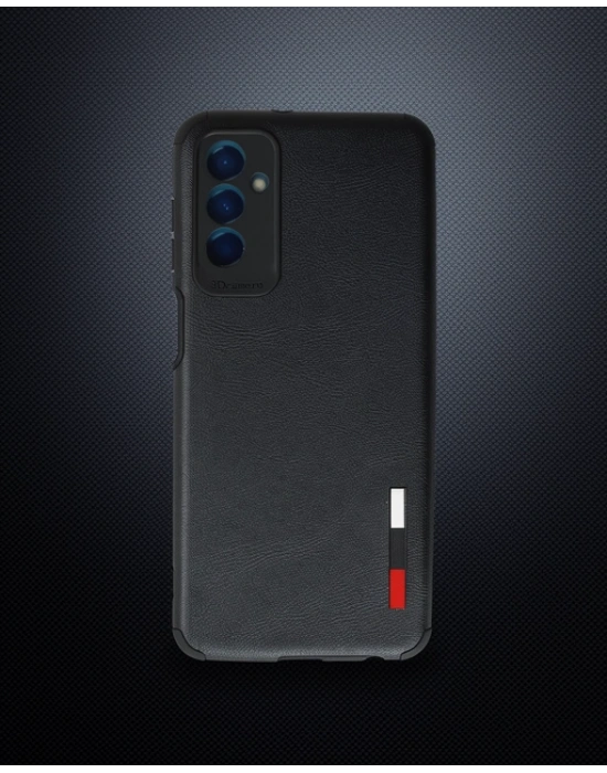 Samsung Galaxy M13 Kılıf Loop Deri Silikon - Siyah