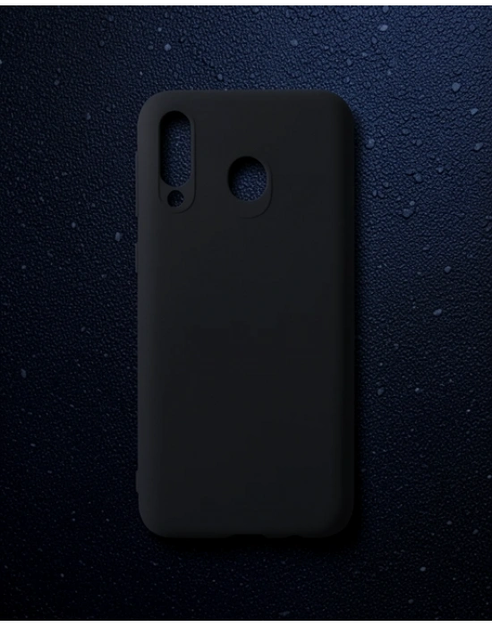 Samsung Galaxy M30 Kılıf First Silikon - Siyah