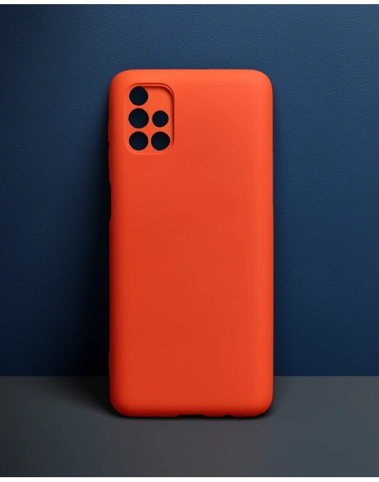Samsung Galaxy M51 Kılıf First Silikon - Bordo