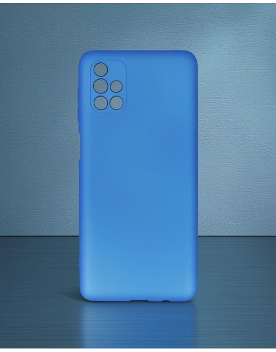 Samsung Galaxy M51 Kılıf First Silikon - Mavi