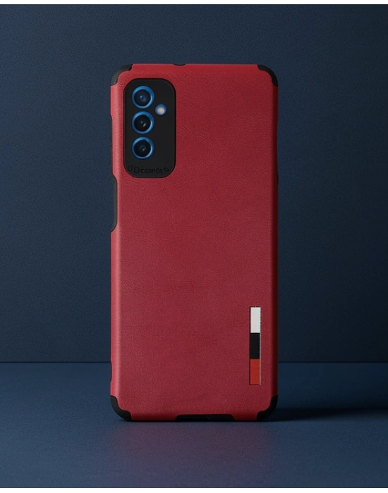 Samsung Galaxy M52 5g Kılıf Loop Deri Silikon - Kırmızı