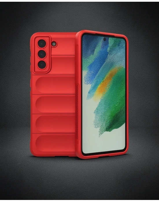 Samsung Galaxy S22 Plus Kılıf Optimum Silikon - Kırmızı