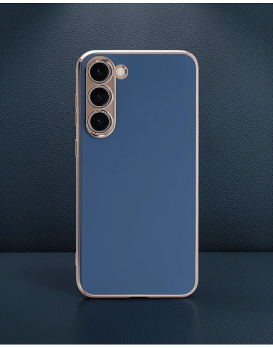 Samsung Galaxy S23 Kılıf Volet Silikon - Mavi
