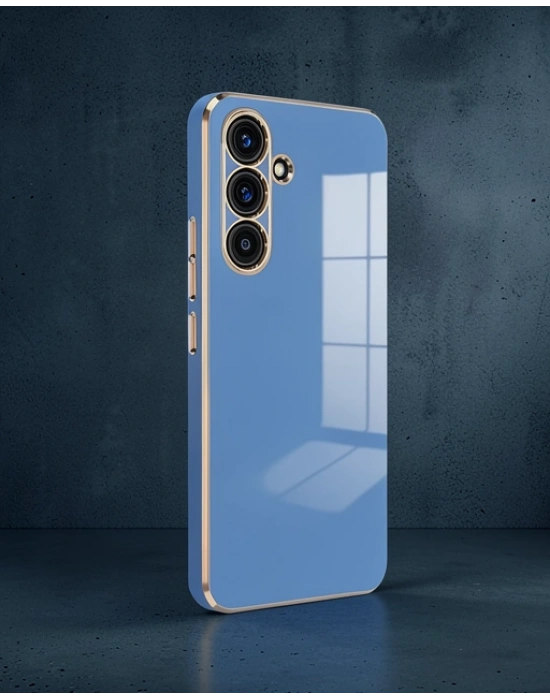 Samsung Galaxy S25 Plus Kılıf Volet Silikon - Mavi