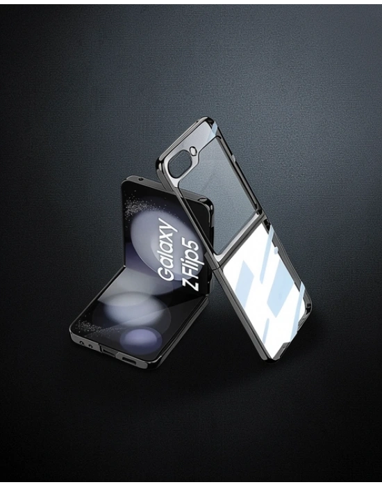Samsung Galaxy Z Flip 5 Kılıf Fold Element Kapak - Siyah