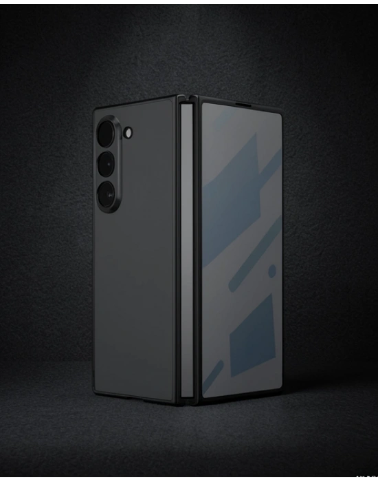 Samsung Galaxy Z Fold 5 Kılıf Fold Element Kapak - Siyah