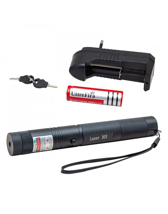 Şarjlı Yeşil Lazer Pointer 100 Mw