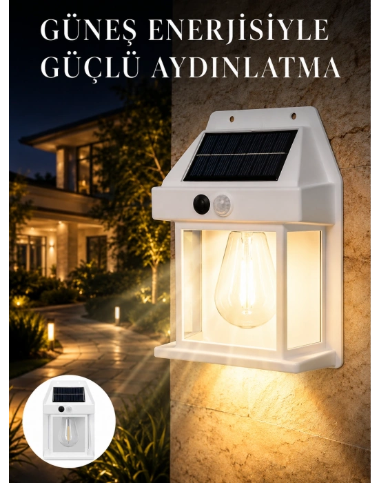 Sensörlü Solar Led Dış Duvar Aydınlatma Yeni Nesil