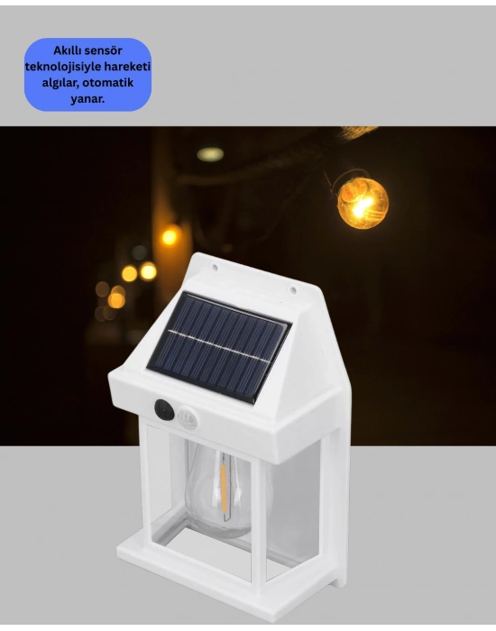 Sensörlü Solar Led Dış Duvar Aydınlatma Yeni Nesil