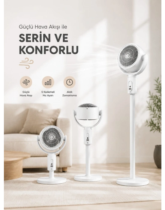 Sessiz Çalışma Özelliğiyle Rahat Kullanım Sunan Dikey Vantilatör