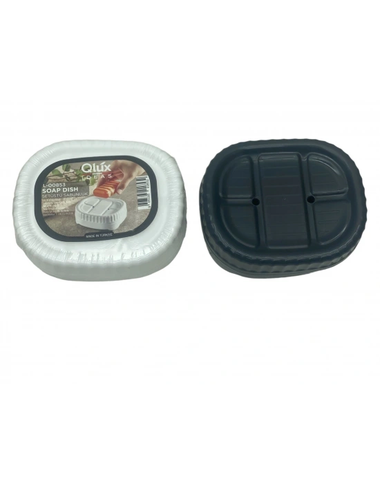 Set Üstü Katı Sabunluk Kapaklı Plastik