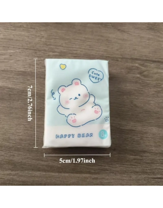 Sevimli Figürlü Çocuk Mendili 9lu Paket