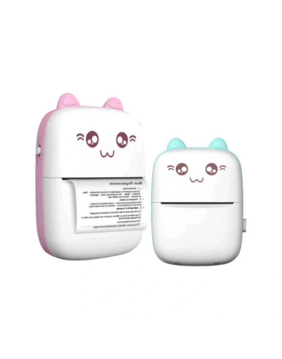 Sevimli Mini Taşınabilir Yazıcı Printer