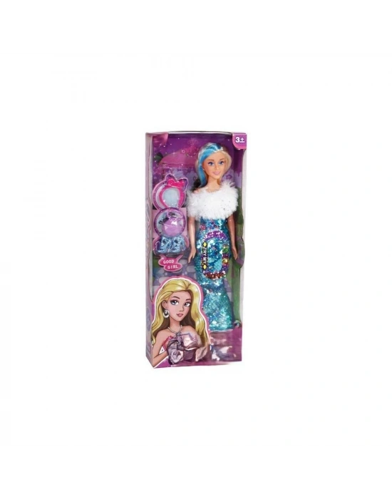 SH40688 Kut.princess Pullu Kıyafet Bebek