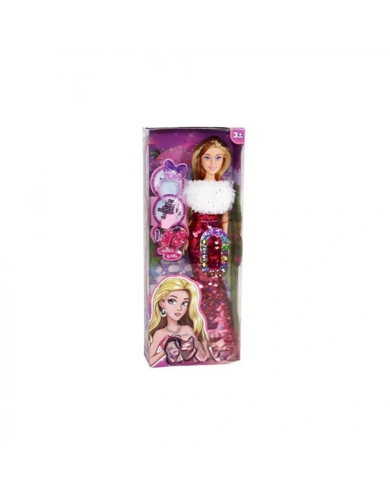 SH40688 Kut.princess Pullu Kıyafet Bebek
